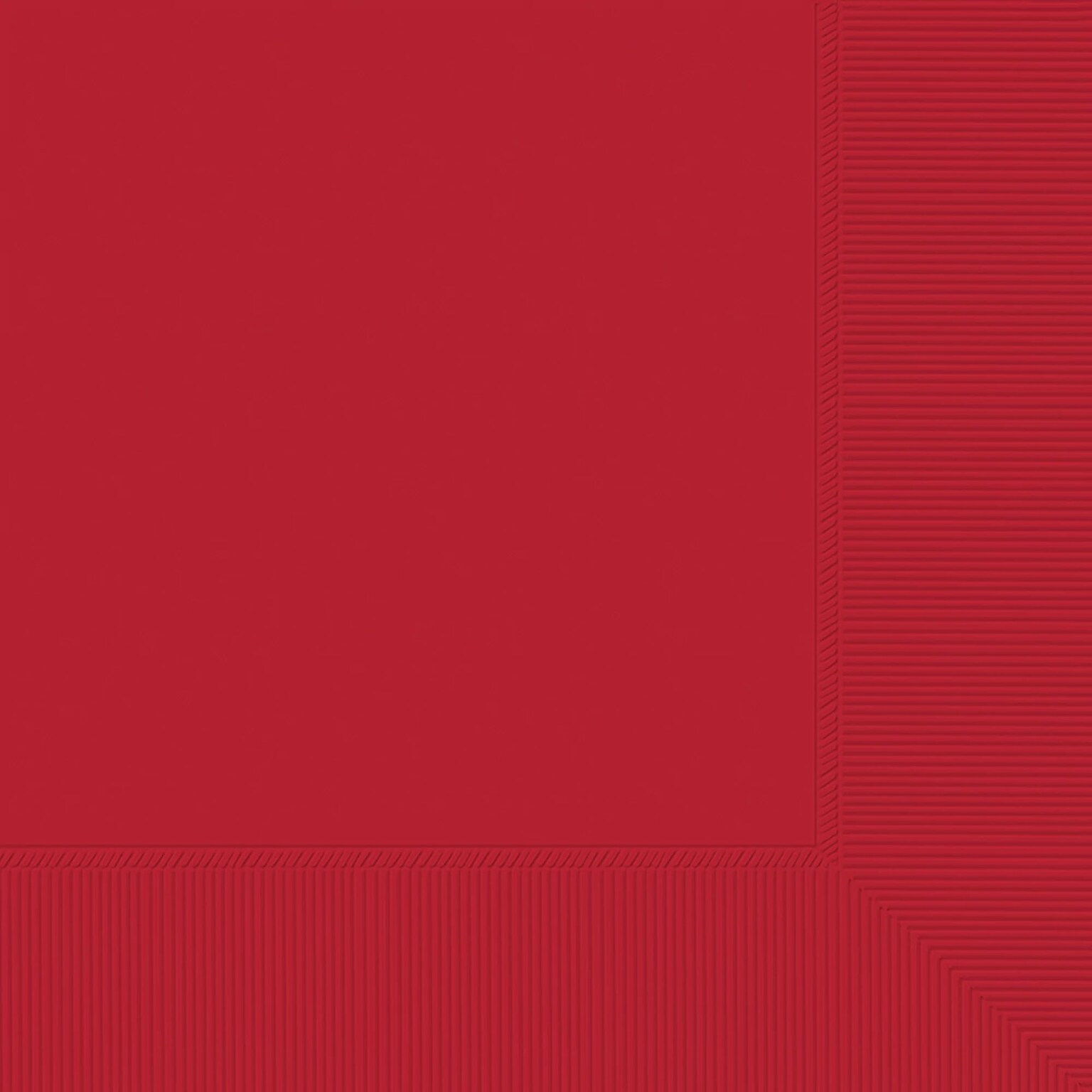 Party City Beverage Napkin, 2-Ply, Red, 40 Napkins/Pack (AM60211-40)
