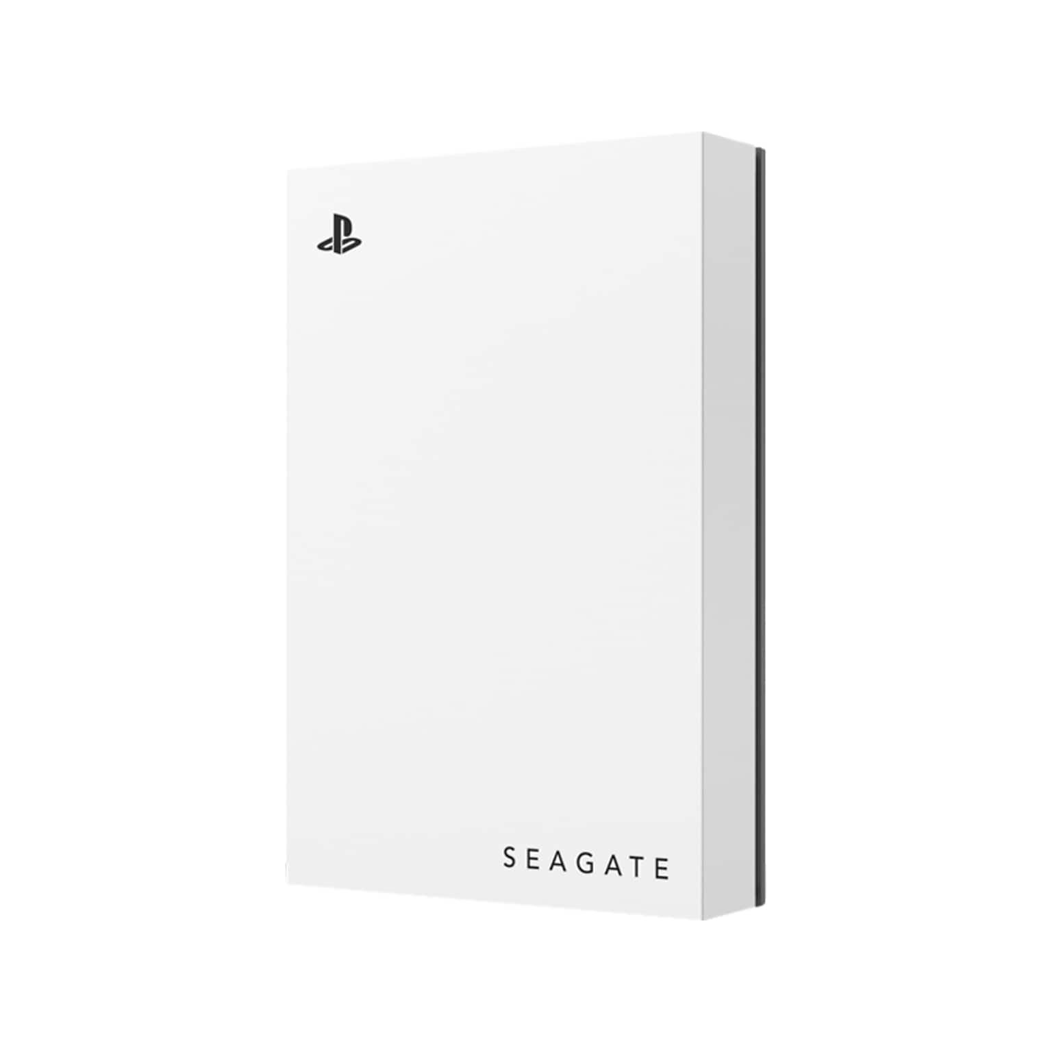 Seagate 5TB External USB 3.2 Portable Gaming Hard Drive for PS5, White (STLV5000100)
