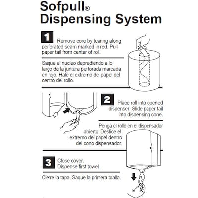 SofPull Junior Centerpull Paper Towels, 1-ply, 275 Sheets/Roll, 8 Rolls/Pack (28125)