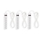 Staples 6-Outlet Power Strip, 6 Cord, White, 3/Pack (42320)