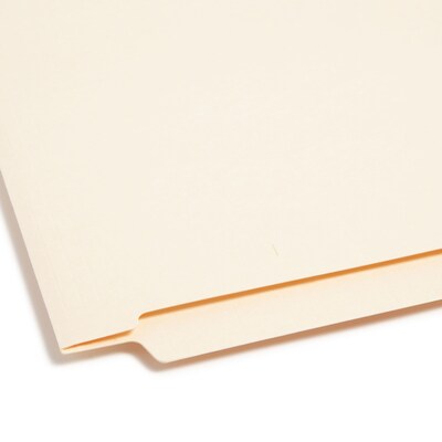 Smead End-Tab File Folders, Reinforced Straight-Cut Tab, Letter Size, Manila, 100/Box (24110)