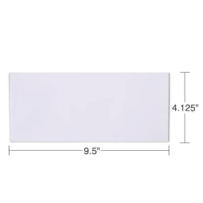 Staples QuickStrip EasyClose Self Seal Security Tinted #10 Business Envelopes, 4 1/8" x 9 1/2", White, 100/Box (ST50308-CC)