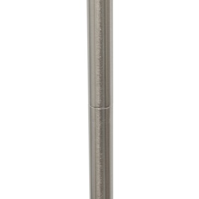 Creekwood Home Vista 57" Contemporary Classic Brushed Nickel Floor Lamp, Feit LED Bulb, White Shade (CWF-3005-WH-LB)