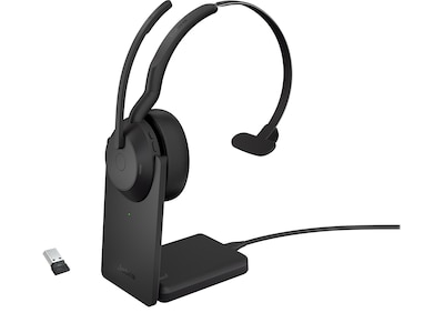 jabra Evolve2 55 Wireless Noise Canceling Bluetooth Mono Phone & Computer Headset, USB-A, UC-Certifi