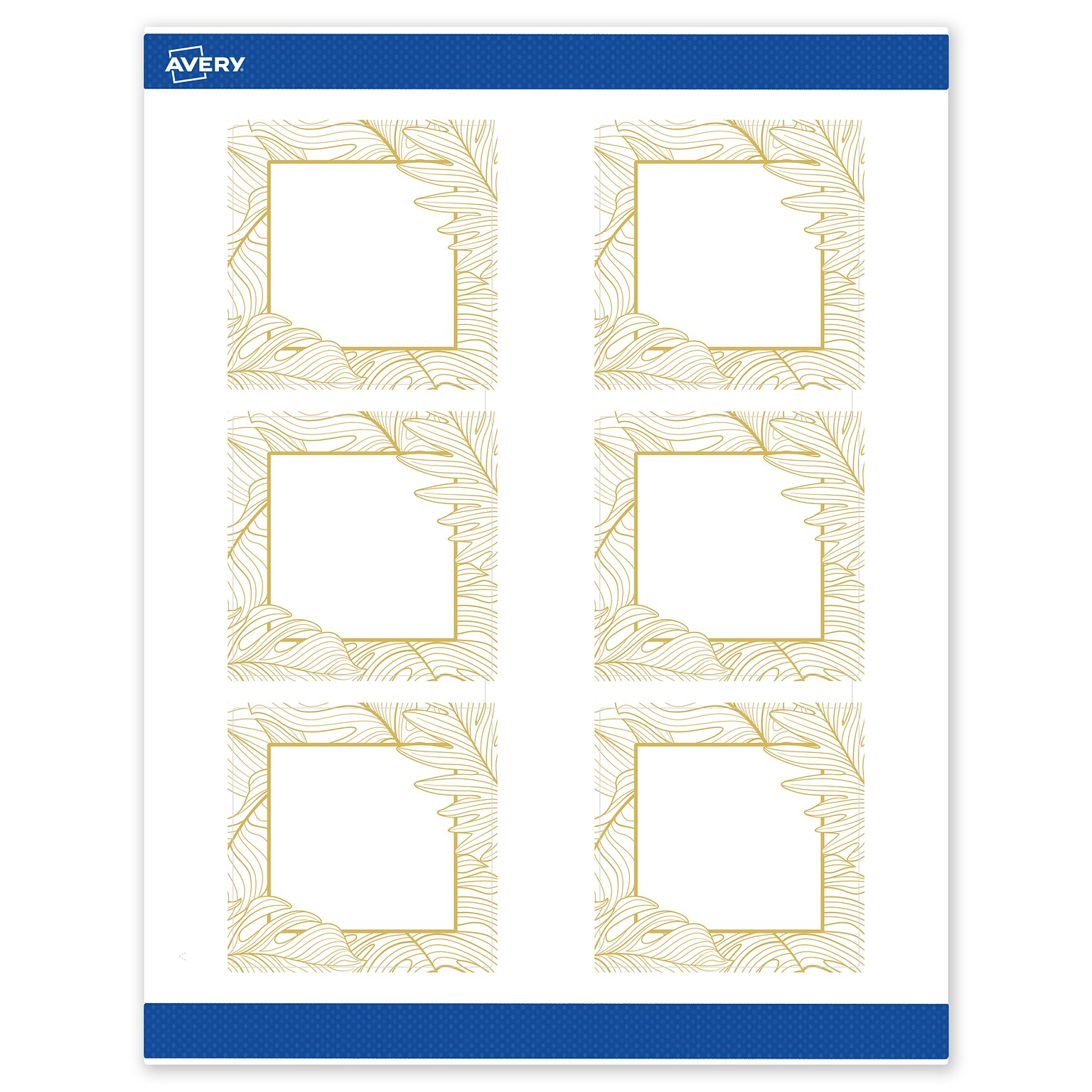 Avery Laser/Inkjet Square Multipurpose Labels, 3 x 3, White, 60/Pack (S00EW7)
