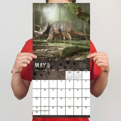 2027 TF Publishing Dinosaurs 12" x 12" Monthly Wall Calendar, Multicolored (27-1139)