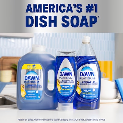 Dawn Platinum EZ Squeeze Dish Soap, Clean Lemon, 24 oz. (22560/11819)