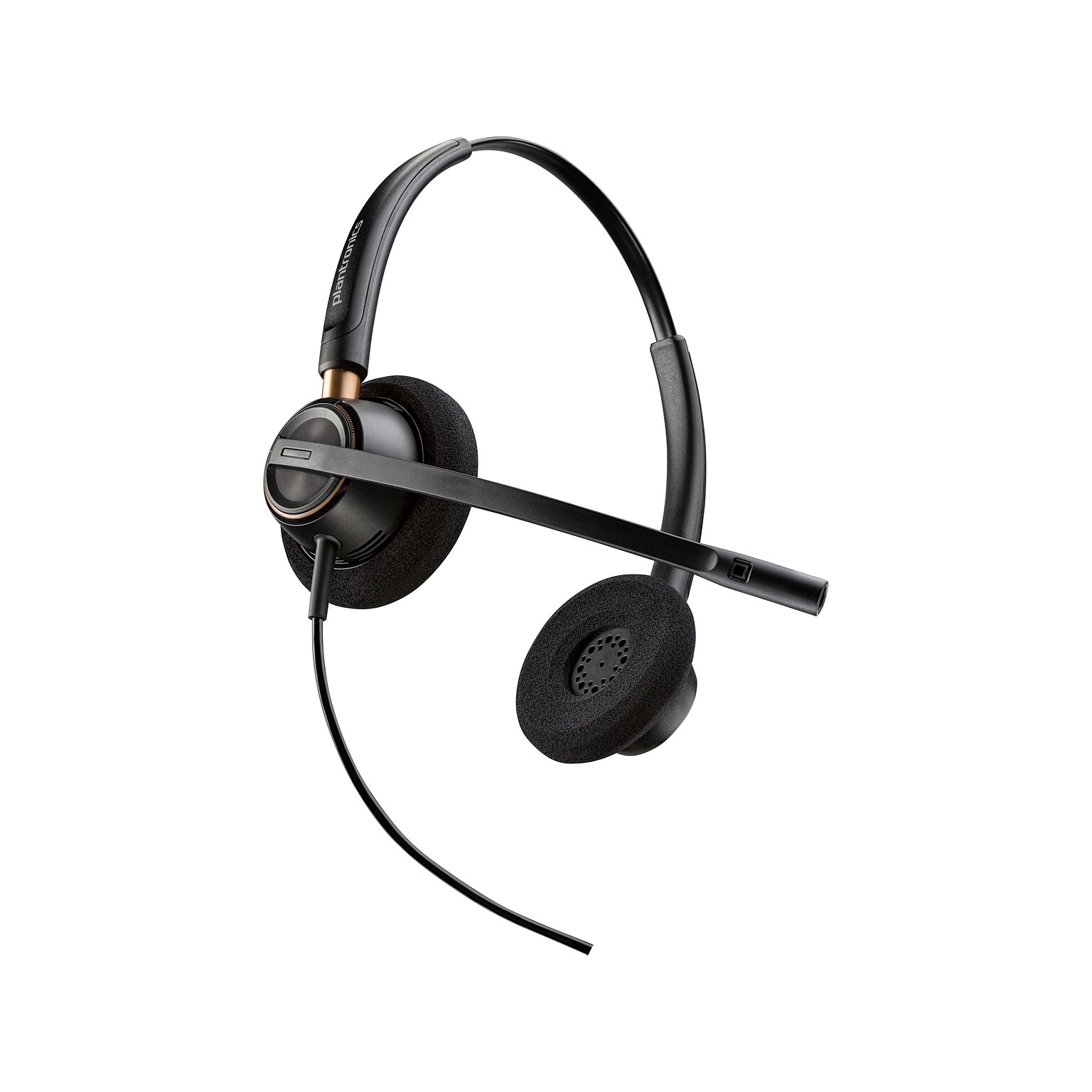 Poly EncorePro HW520-M Stereo On Ear Headset with DA85-M USB to QD Adapter, MT Certified, 20/Pack (7S4M5A6#ABA)