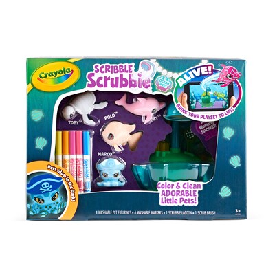 Crayola Scribble Scrubbie Ocean Pets Glow Lagoon (BIN747507)