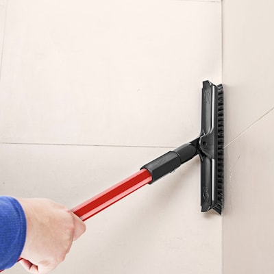 Libman 10" PET Swivel Grout and Scrub Brush, Red/Black, 6/Pack (1559)