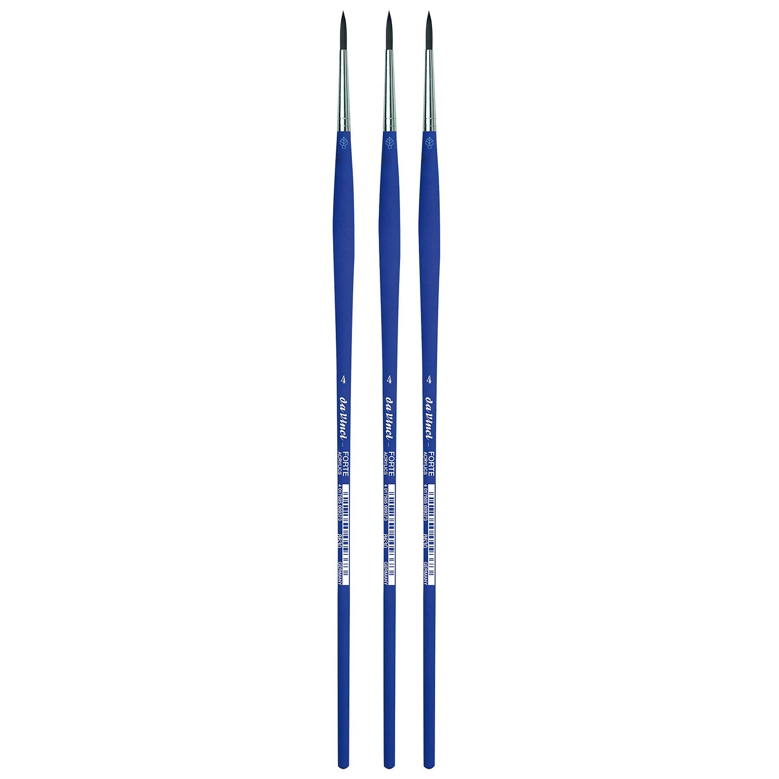 da Vinci FORTE-Acrylics Oil and Acrylic Synthetic Student Round Brush, 3 /Pack (DVXVA86304-3)