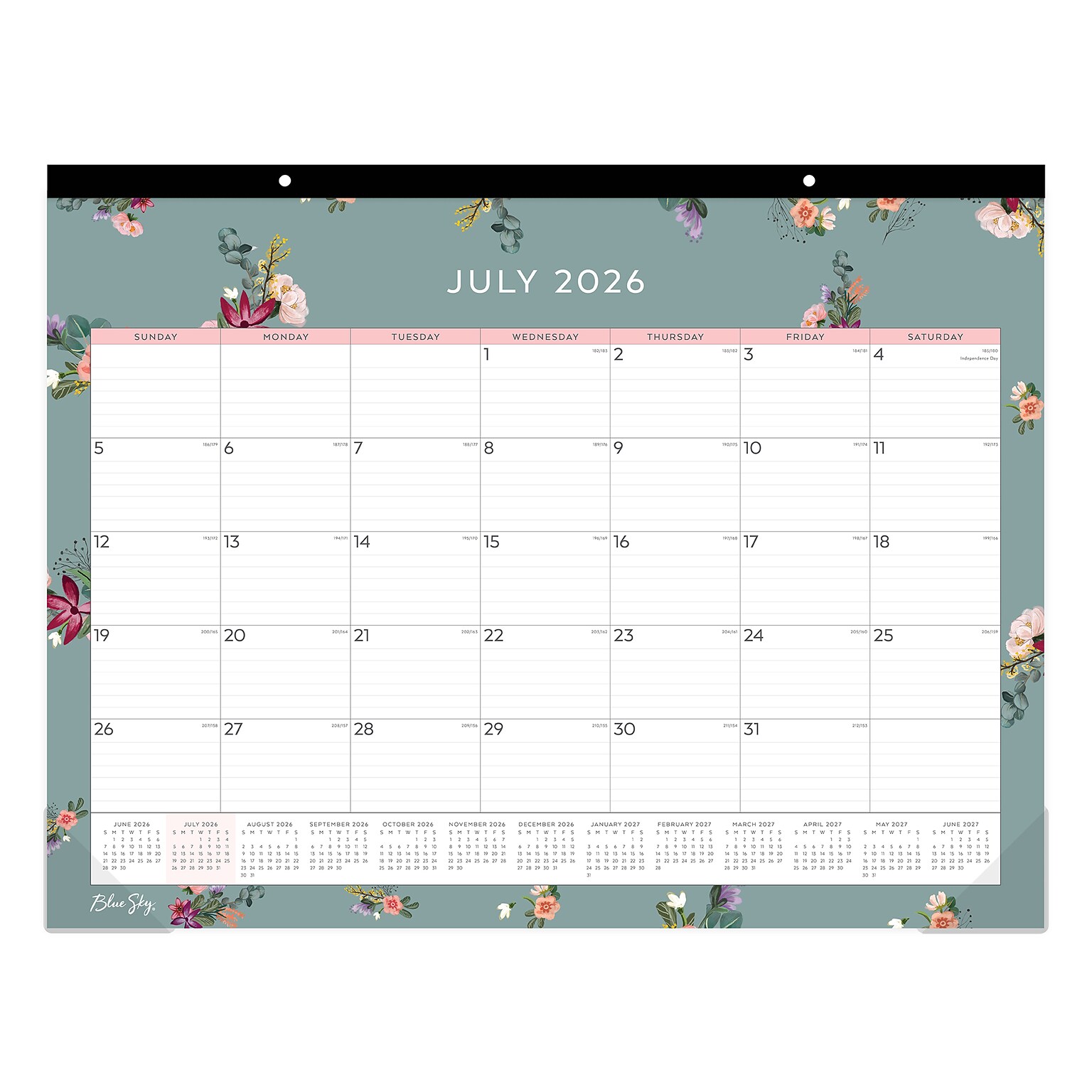 2026-2027 Blue Sky Greta 17 x 22 Academic Monthly Wall Calendar, Assorted Colors (136476-A27)