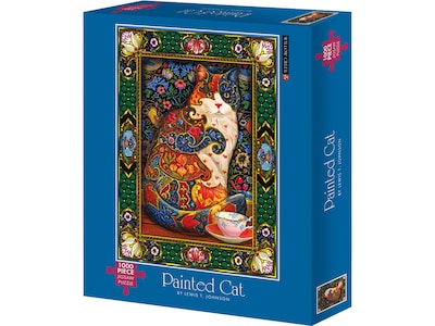 Willow Creek Painted Cat 1000-Piece Jigsaw Puzzle (48611)