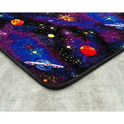 Joy Carpets Space Explorer Nylon 4 x 6 Machine Tufted Rug, Fluorescent (43N)