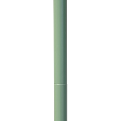 Simple Designs Sleek Essentials 54.72" Metal Floor Lamp with Round Shade, Sage Green (LF1051-SGE)