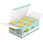 Post-it Notes, 1 3/8" x 1 7/8", Beachside Café Collection, 100 Sheets/Pad, 24 Pads/Pack (653-24APVAD)