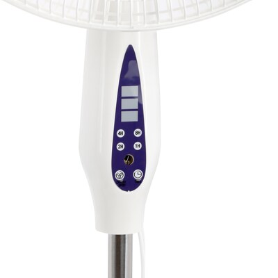 Vie Air 16" Oscillating Pedestal Fan, 3-Speed, White (938122390M)