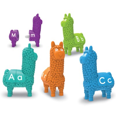 Learning Resources Snap-n-Learn Letter Llamas, Assorted Colors (LER6713)