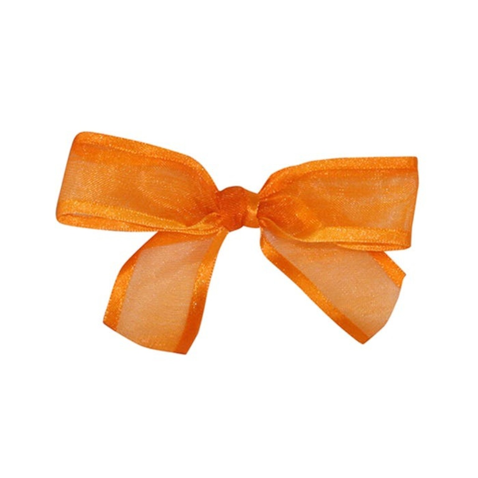 JAM Paper Sheer Satin Bows, Orange Sheer, 100/Pack (52640349161)