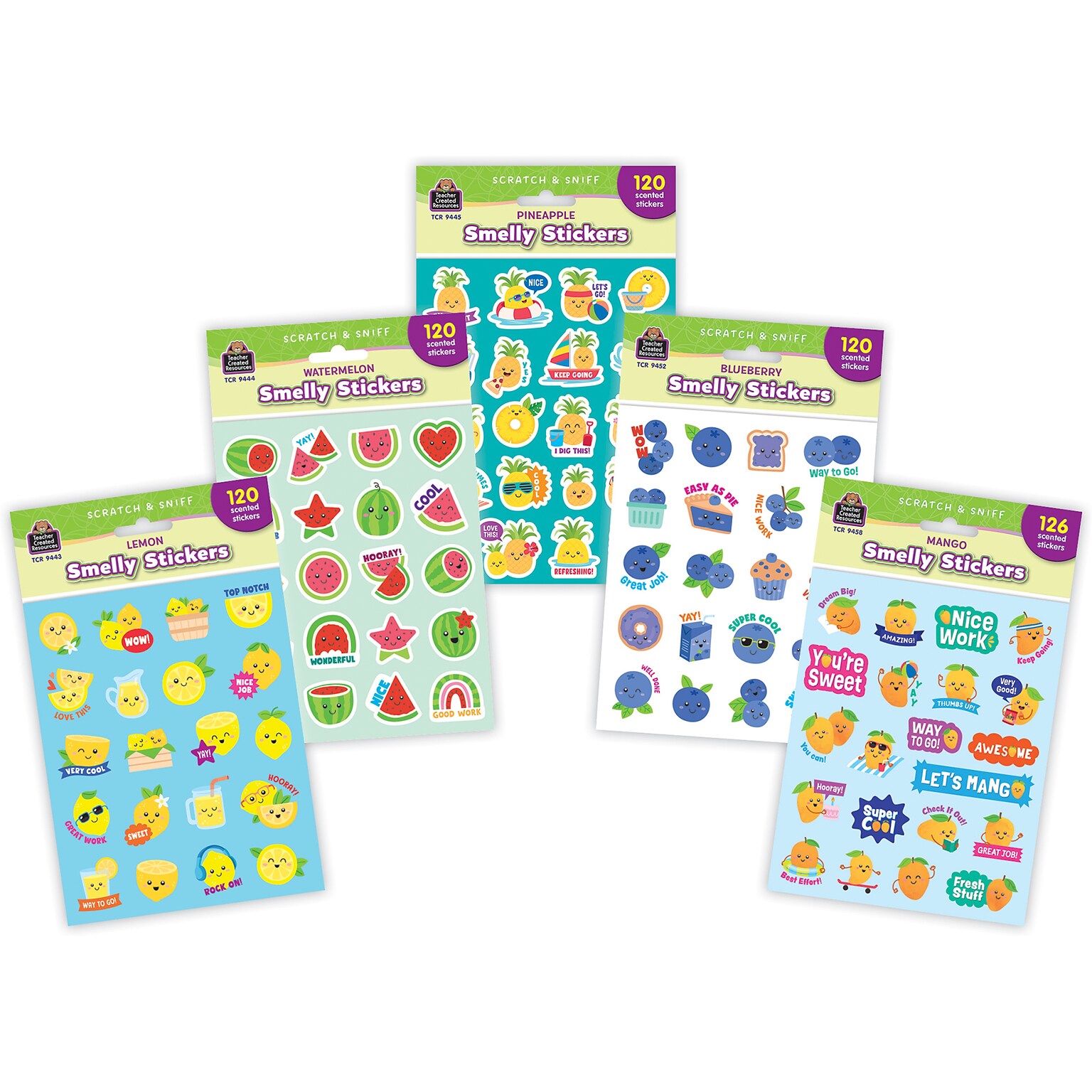 Teacher Created Resources Fruit Smoothie Smelly Stickers, 606/Pack (TCR2088722)