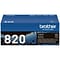 Brother TN-820 Black Standard Yield Toner Cartridge, Print Up to 3,000 Pages