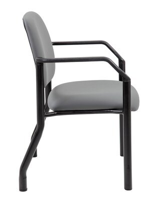 Boss Vinyl Guest Chair, Gray (B9591AM-GY)