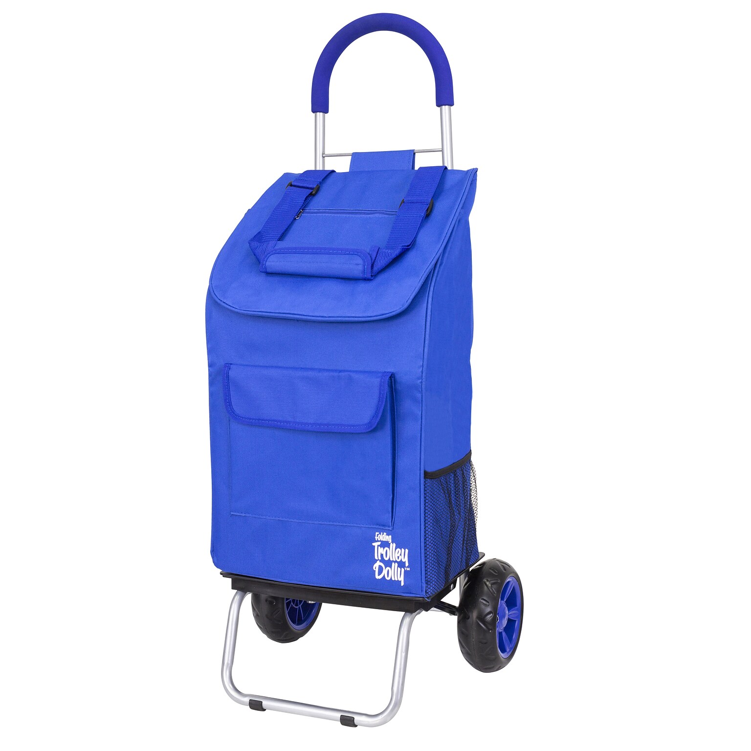 Trolley Dolly Standard Folding Hand Truck, 110 lb. Capacity, Blue (01-060)