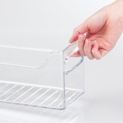 iDESIGN Medium Stackable Plastic Storage Bin, Clear (73430)