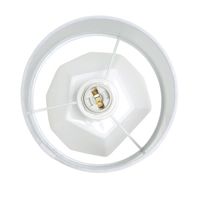 Simple Designs 10.24" LED Table Lamp, White (LT2065-WHT)