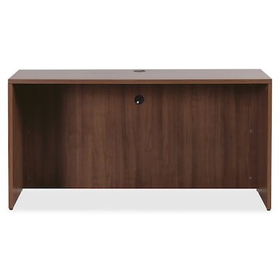 Lorell Essentials Series 59" W Credenza Shell, Walnut (LLR69971)
