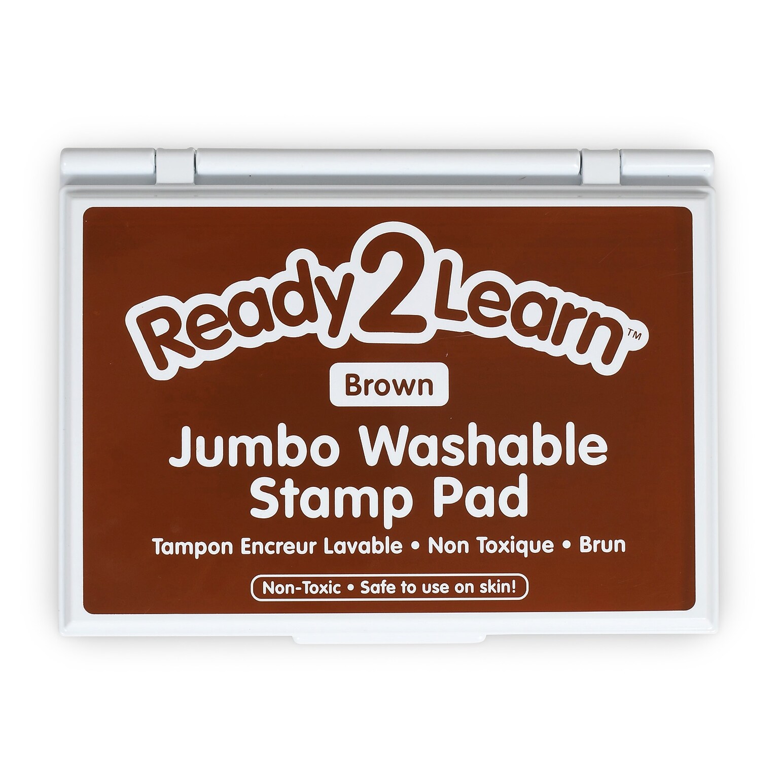 CENTER Washable Foam Stamp Pads, Brown Ink (CE-10032)