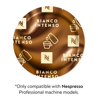 Nespresso Professional Bianco Intenso Coffee Nespresso Professional Capsules, Espresso Roast, 50/Pack (8785.84)