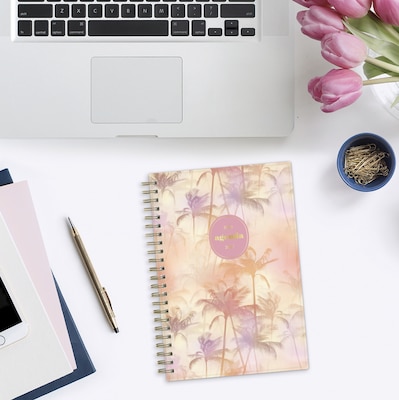 2026-2027 Blue Sky Sincerely Jules Kentia 5" x 8" Academic Year Weekly & Monthly Planner, Plastic Cover (161393)