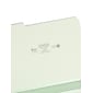 Smead Pressboard File Folder, 1/3-Cut Tab, 2" Expansion, Letter Size, Gray/Green, 25/Box (13234)