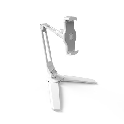 Kanto Universal Phone and Tablet Stand with Extended Arm and Mounting Brackets, White (DS250W)