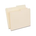 Quill Brand® File Folders, 1/2-Cut Assorted, Letter Size, Manila, 100/Box (740135)