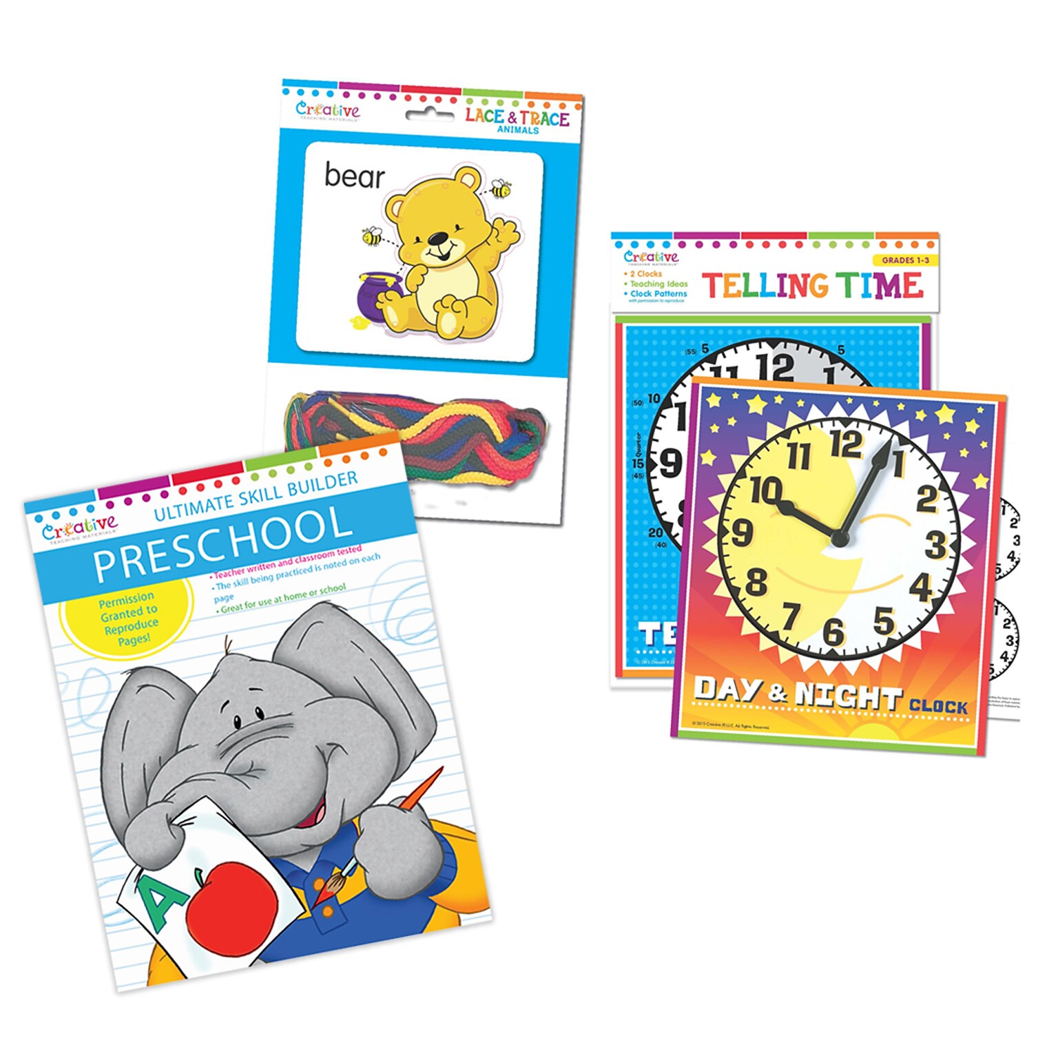 Creative Teaching Materials Preschool Learning Bundle, 3/Set (PBSCTM2020)