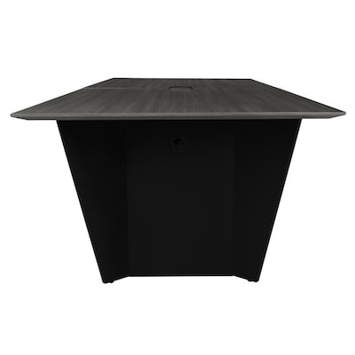 Regency Array 120"W x 48"D Conference Table with Grommet, Ash Grey/Black (ACT12048AGBK)