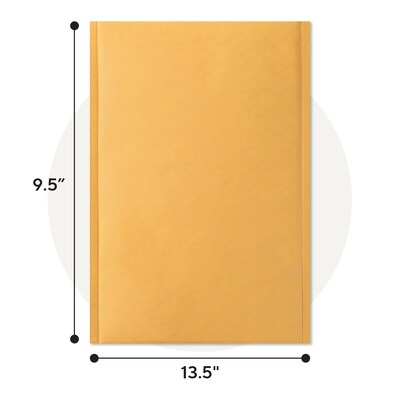 Quill Brand® 10.25" x 13.5" Self-Sealing Bubble Mailer, #4, 25/Carton (ST56648B)