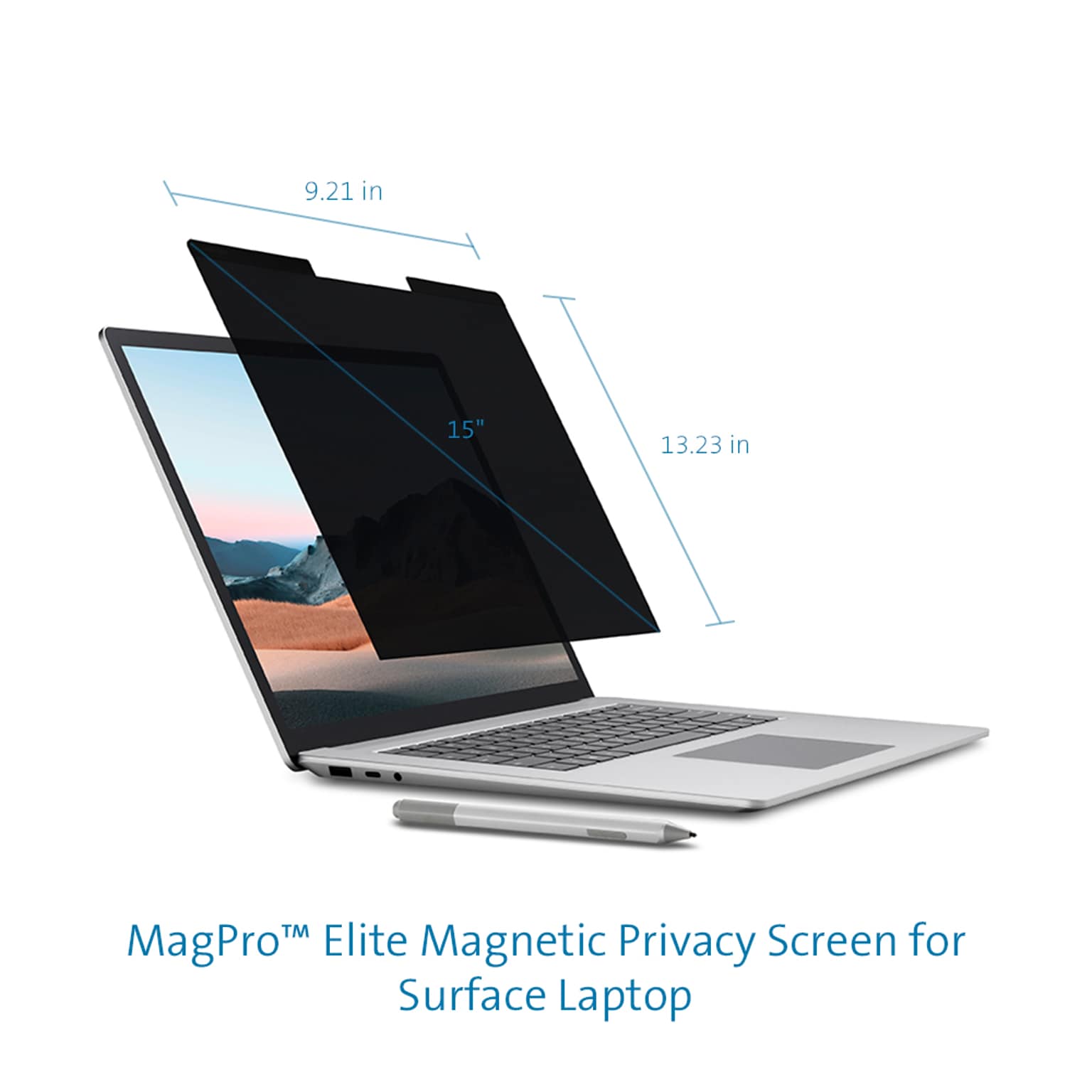 Kensington MagPro Elite Anti-Glare Magnetic Privacy Screen for 15 Surface Laptop, 3:2 (K58362WW)