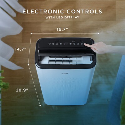 Commercial Cool 115-Volt 12,000 BTU (8,150 BTU DOE) Portable Air Conditioner, with Remote, White (CCP8JW)