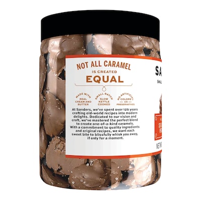 Sanders Small Batch Wonders Milk Chocolate Sea Salt Caramel Pecan Clusters, 16Oz. (30971)