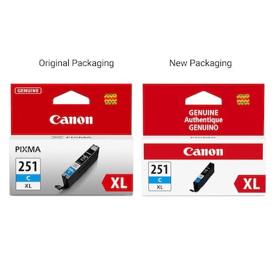 Canon 251XL Cyan High Yield Ink Cartridge (6449B001)