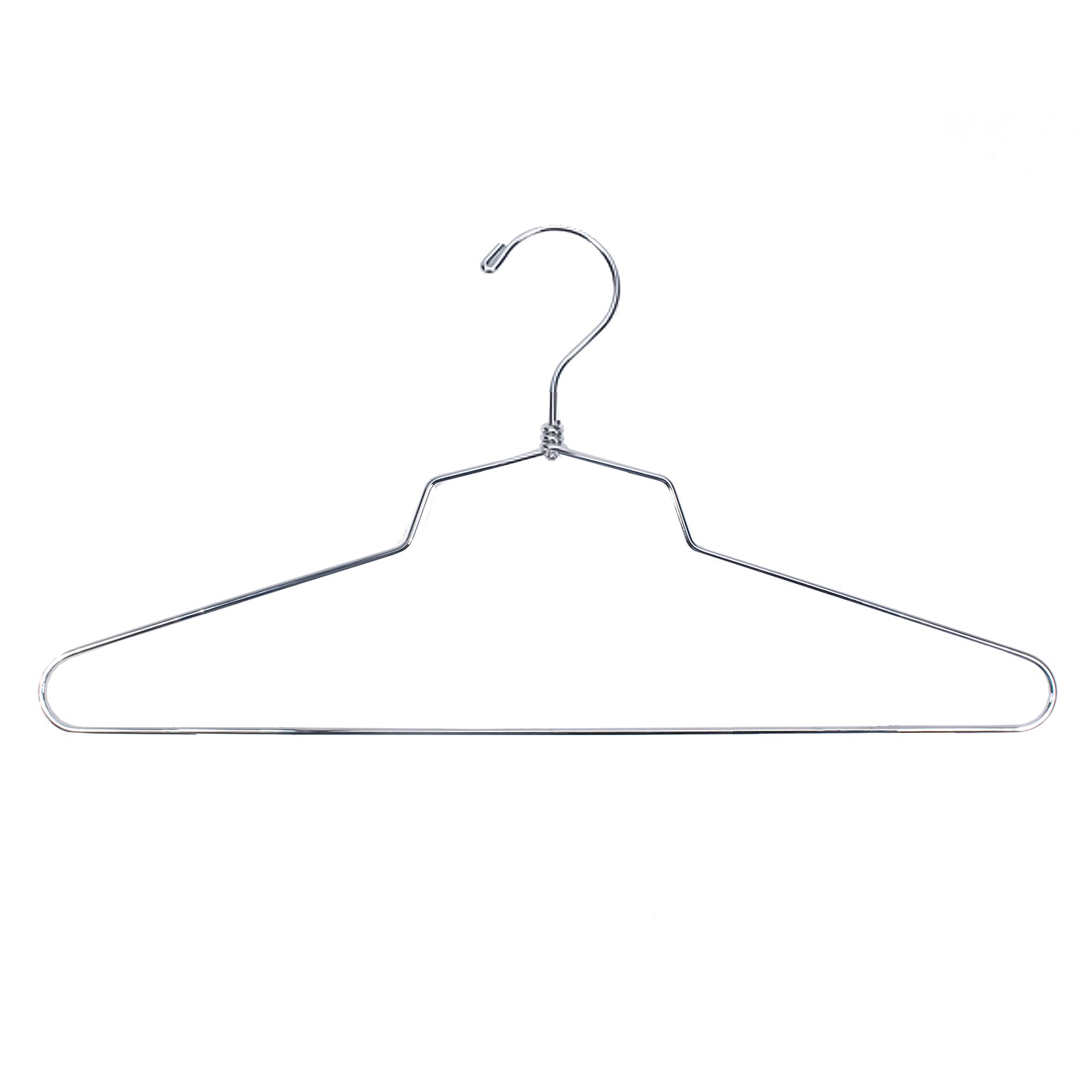 Nahanco 16 Metal Shirt/Dress Hangers, Chrome, 100/Pack (SLD-16)