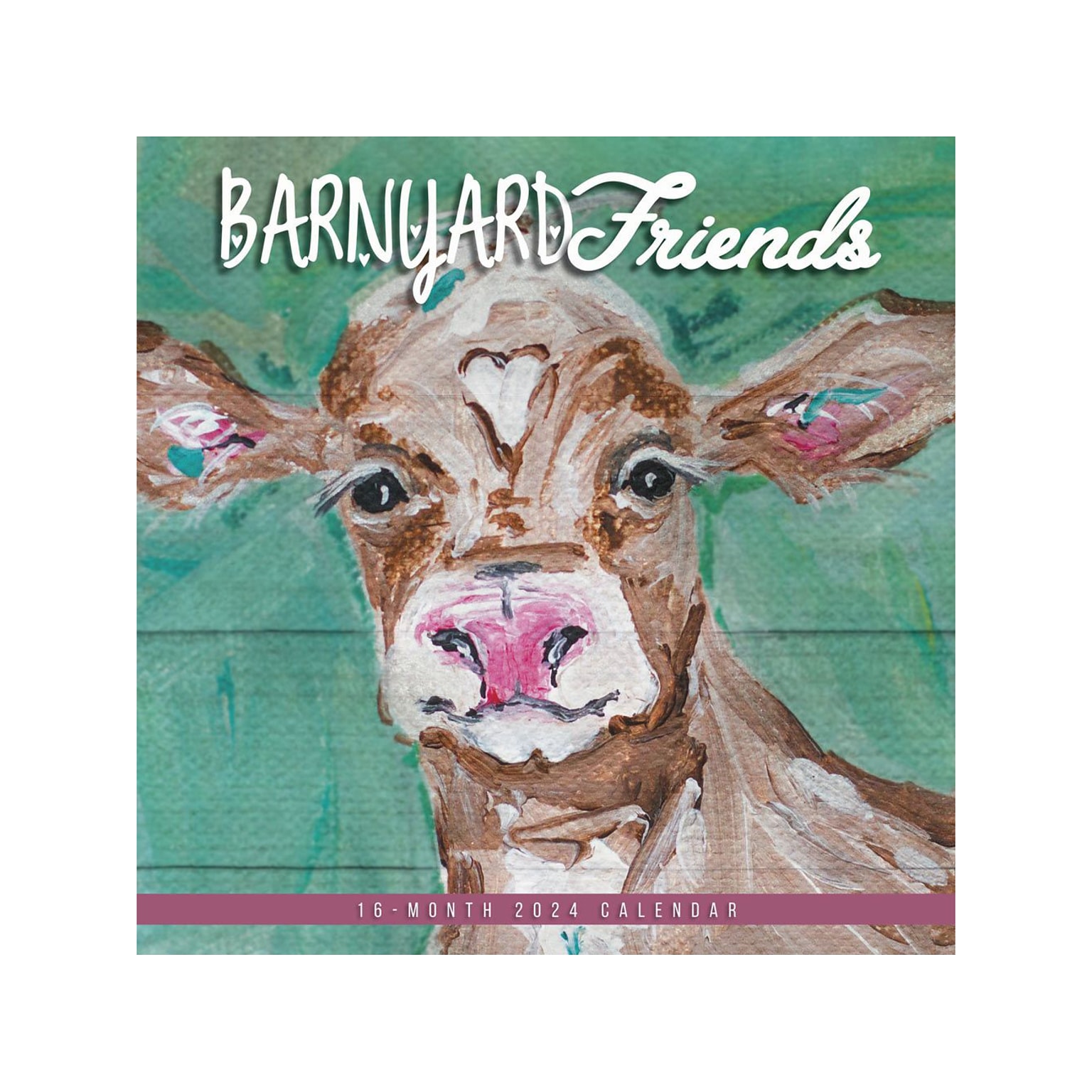 2024 BrownTrout Barnyard Friends 12 x 12 Monthly Wall Calendar (9781773727936)