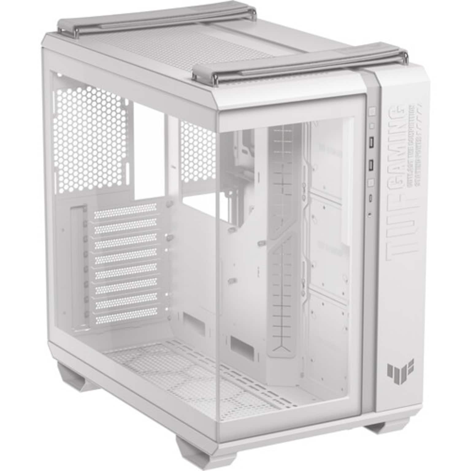 ASUS TUF Gaming GT502 ATX, Micro-ATX, Mini-ITX Mid-Tower Computer Case, White (GT502 FV/WHT/TG//)