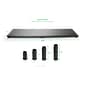 Mind Reader Adjustable Dual Monitor Stand with Drawers, Black (DUBMO-BLK)