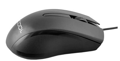CODi Wired Ambidextrous Optical Desktop Mouse, Black  (A05017)