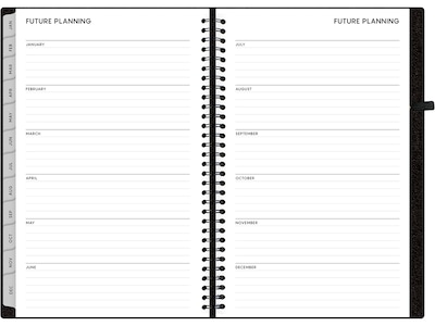 2024 Blue Sky Aligned 5" x 8" Weekly & Monthly Planner, Black (143589-24)