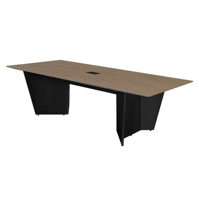 Regency Array 72W x 36D Conference Table with Grommet, Noble Oak/Black (ACT7236NOBK)